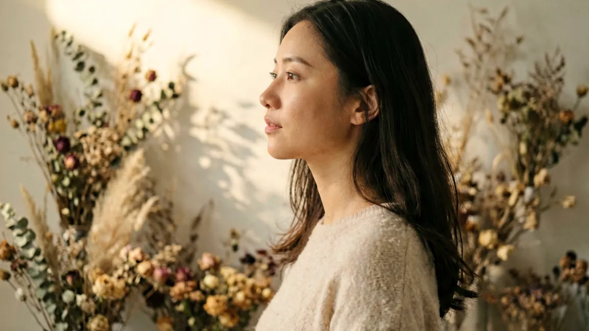 御梦子《迷失花园》作品画面截图，展现柔光风格的场景布置与人物表情特写